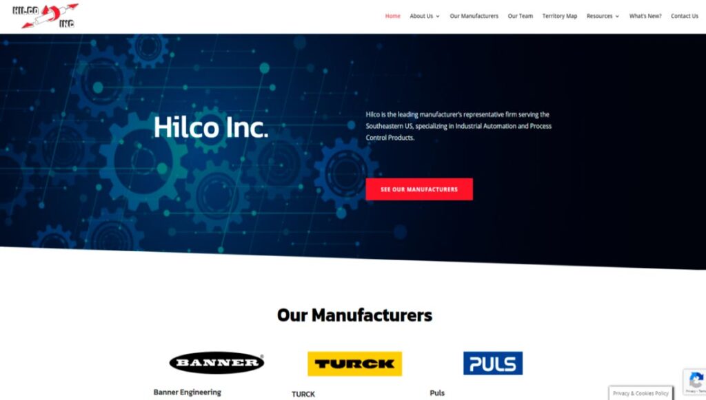 Hilco website homepage